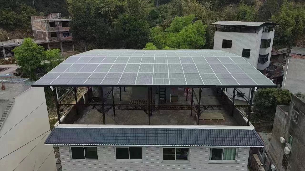 郓城15kw+10kwh自建别墅家庭光伏储能系统